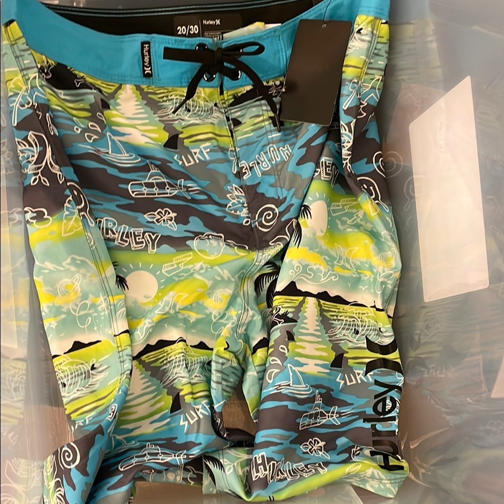 New Hurley Surf Print Board Shorts